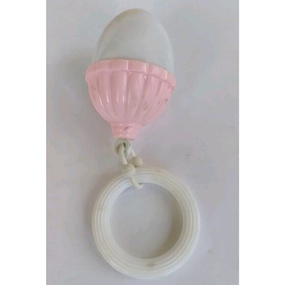 Vintage Knickerbocker Duck & Acorn Rattle Bunny Teether USA Japan 60s Baby Lot - Picture 10 of 16